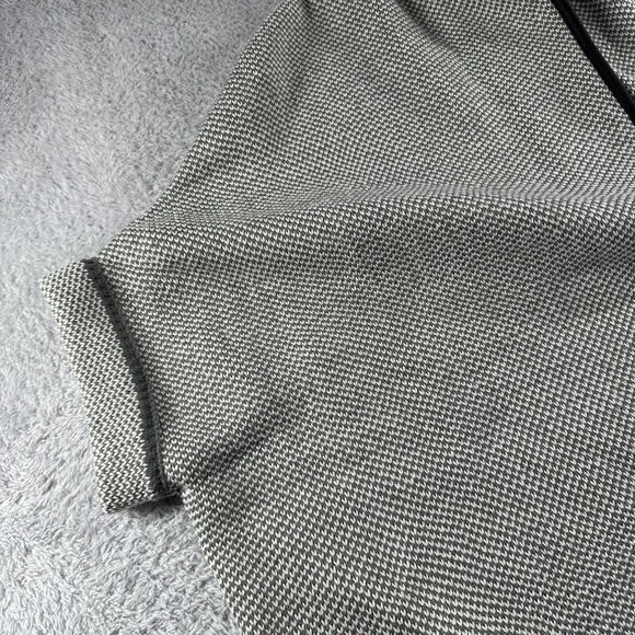 Houndstooh Poncho Cape Womens OS Tan Brown Short Sleeved Over Size Buckle Button - Picture 5 of 8